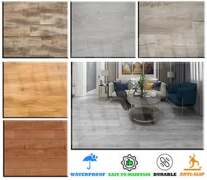 Brown Oak Luxury Click SPC Vinyl Flooring - 100% Waterproof, Ideal for Bathroom & Kitchen, 1.74M²