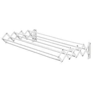 Teleclip Wall Dryer 74 Extendable Wall Fix Washing Line - Space saving - Versatile drying - Easy to open - Ideal For Balconies