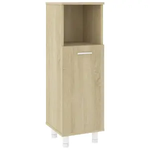 Berkfield Bathroom Cabinet Sonoma Oak 30x30x95 cm Engineered Wood