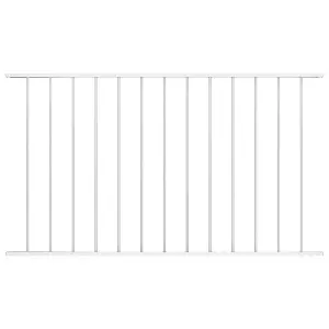 Berkfield Fence Panel Powder-coated Steel 1.7x0.75 m White