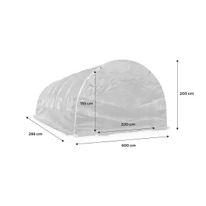 sweeek. Replacement greenhouse cover Romarin 300x298x200 cm