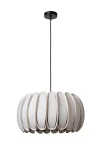 Lucide SPENCER - Pendant light - 40 cm - 1xE27 - Grey