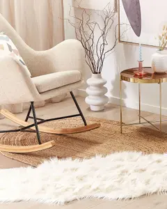 Faux Sheepskin Rug Beige MAMUNGARI