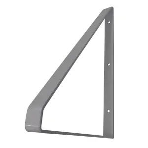 GoodHome Clever Silver effect Steel Shelving bracket (H)280mm (D)200mm