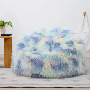 icon Unicorn Classic Faux Fur Bean Bag Chair