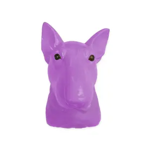 Walplus Animal Head Home Decoration Wall Art Sculpture - Purple Dog