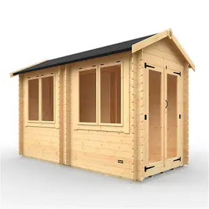 12ft x 6ft (3500mm x 1750mm) Horsforth "The Montpelier" 19mm Log Cabin with 4 Windows