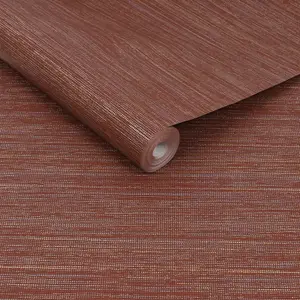 Boutique Ruby Gilded Textured Plain Wallpaper