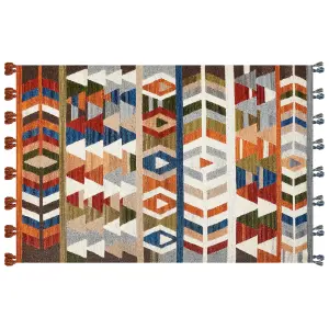 Wool Kilim Area Rug 200 x 300 cm Multicolour KAGHSI