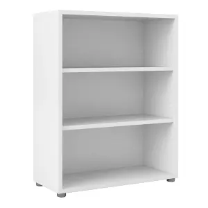 Prima Bookcase 2 Shelves in White