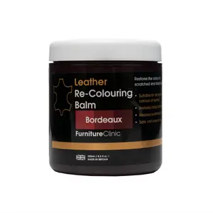 Furniture Clinic Leather Recolouring Balm, Bordeaux, 250ml