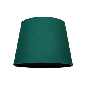 Traditional Linen Fabric Drum Shade for Pendant & Lampshade Green / 22cm H x 35cm W x 35cm D