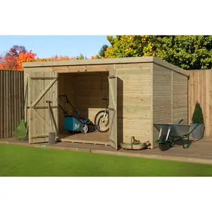 14 Ft. W x 8 Ft. D Shiplap Pent Wooden Shed