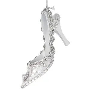 Glitter Finish Shoe Hanging Decoration (Set of 2)