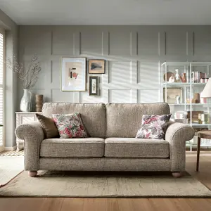 Ingrid Collection 3 Seater Sofa in Taupe