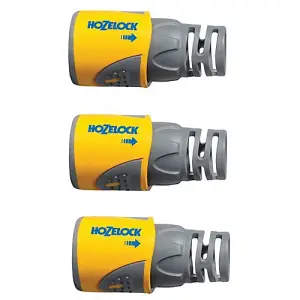 3 x Hozelock 2050 Garden Hose End Connector 1/2in 12.5mm Fitting