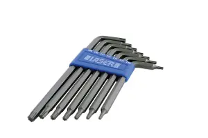 Laser Tools 0605 7pc Torx/Star Key Set T10 - T40