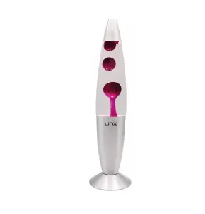 16inch Aluminium Wax Melting Mood Light Lava Lamp - Clear / Purple