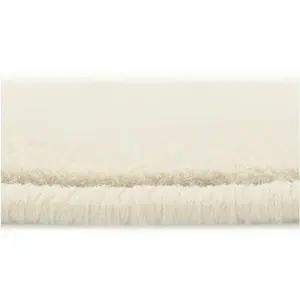 Maestro Collection Solid Design Rug in Ivory