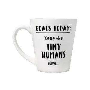 Grindstore Keep The Tiny Humans Alive Latte Mug White (One Size)