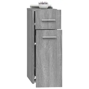 Berkfield Apothecary Cabinet Grey Sonoma 20x45.5x60 cm Engineered Wood