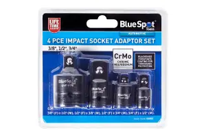 Blue Spot Tools - 4 PCE Impact Socket Adaptor Set (3/8", 1/2", 3/4")