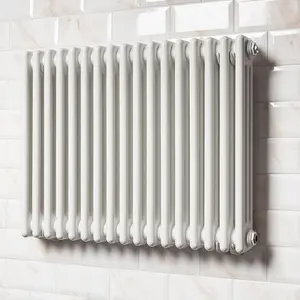 Braxton White Triple Horizontal Column Radiator - 600x785mm