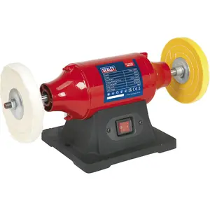 150mm Bench Mounted Buffer and Polisher with 370W Motor for Metal and Material Smoothing