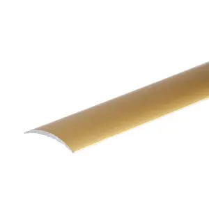 Flat self-adhesive anodised aluminium door floor edging bar strip trim threshold 930 x 30mm a03 gold