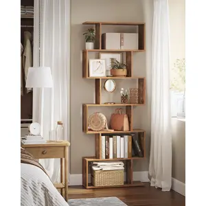 Geena Bookcase Rustic Brown