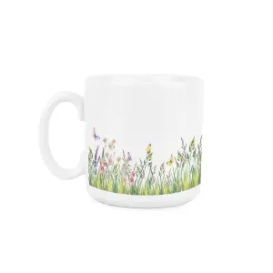 Highland Cow & Calf Large Mug - Farmyard Animals Countryside Drinkware Gifts - Tea/Coffee Ceramic White Cup Novelty Present