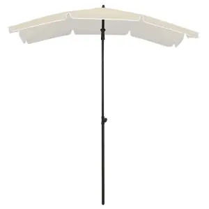 Berkfield Garden Parasol with Pole 200x130 cm Sand