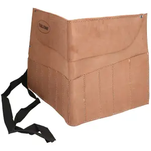 12 Pocket Leather Tool Pouch Roll Holder Pocket Cover