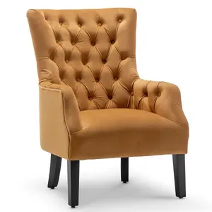 Velvet Gold Gabriella Accent Chair