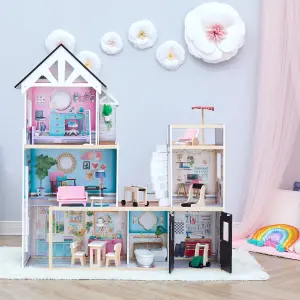 Teamson Kids by Teamson Kids 3-Story Dreamland Dollhouse with Elevator