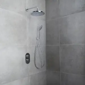 GoodHome Cavally Chrome effect Recessed Diverter Shower