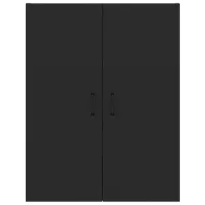 Berkfield Hanging Cabinet Black 69,5x34x90 cm Engineered Wood