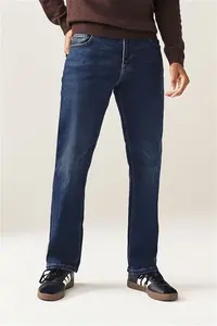 Mens Next Mid Blue Bootcut Classic Stretch Jeans - Mid Blue