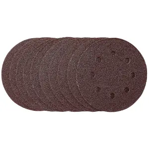 Draper  Sanding Discs, 115mm, 40 Grit, Hook & Loop (Pack of 10) 53498