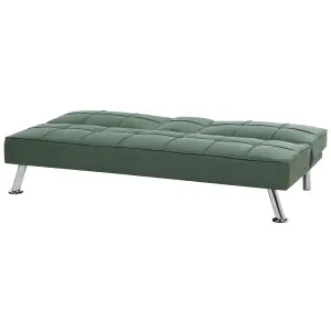 Beliani Modern Sofa Bed ROXEN Dark Green