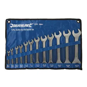 Silverline Open Ended Spanner Set 12Pce