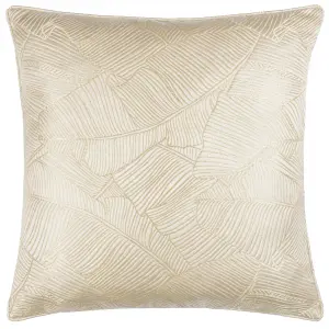 Wylder Seymour Embroidered Woven Jacquard Satin Piped Polyester Filled Cushion