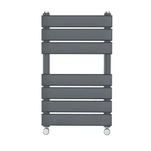 Rinse Flat Panel Anthracite Bathroom Heated Towel Rail Ladder Radiator Warmer 650x400mm