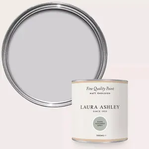 Laura Ashley Dark Sugared Grey Matt Emulsion Paint Sample