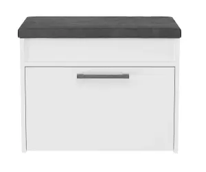 Parma Mini Shoe Cabinet White in Modern Style