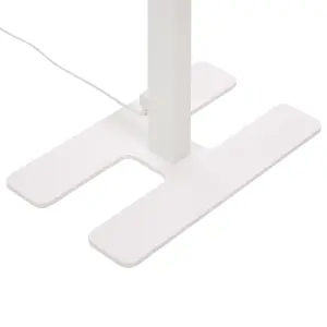 Metal LED Floor Lamp White SCULPTOR