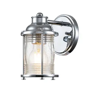 Luminosa Kichler Ashland Bay Wall Lamp Polished Chrome, IP44