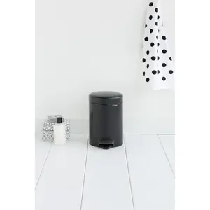 Brabantia NewIcon 3 Litre Soft Closing Pedal Bin Matt Black