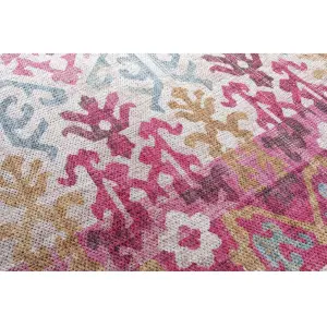 GoodHome Dorsey Pink Large Rug, (L)230cm x (W)160cm