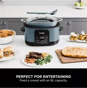 Ninja Foodi Possible 8-In-1 Slow Cooker, Blue